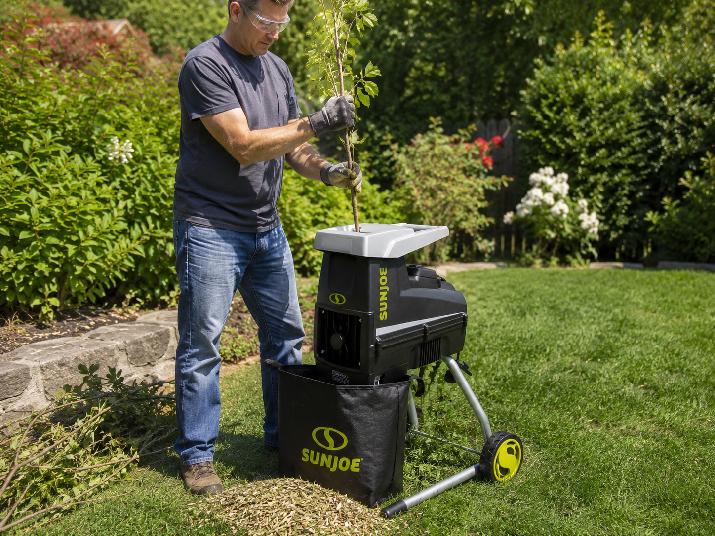 Sun Joe CJ603E Electric Wood Chipper Shredder