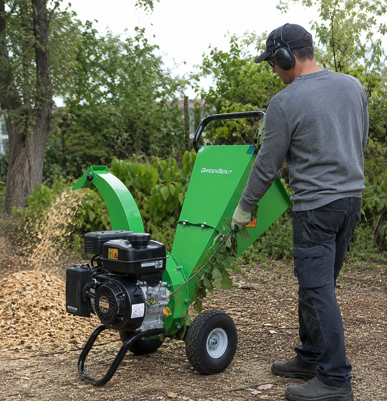 GARDENBEAUT S3 wood chipper shredder full review