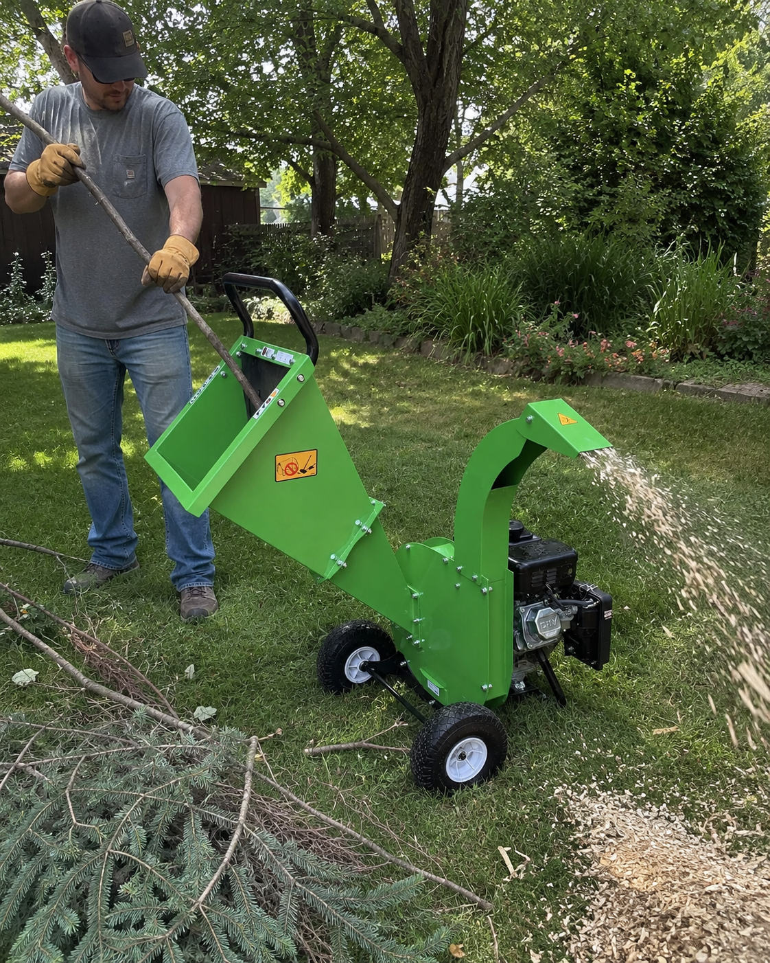GardenBeaut S3 wood chipper for composting